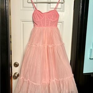 Forever 21 Blush Tulle Dress